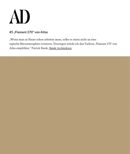 AD - Wandfarbe Interview - 11/23